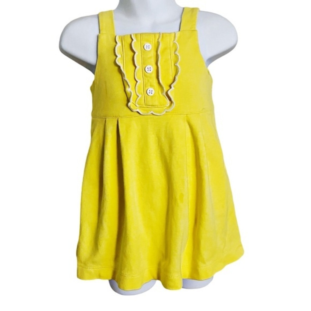 Vibrant yellow Janie and Jack dress 12-18 months